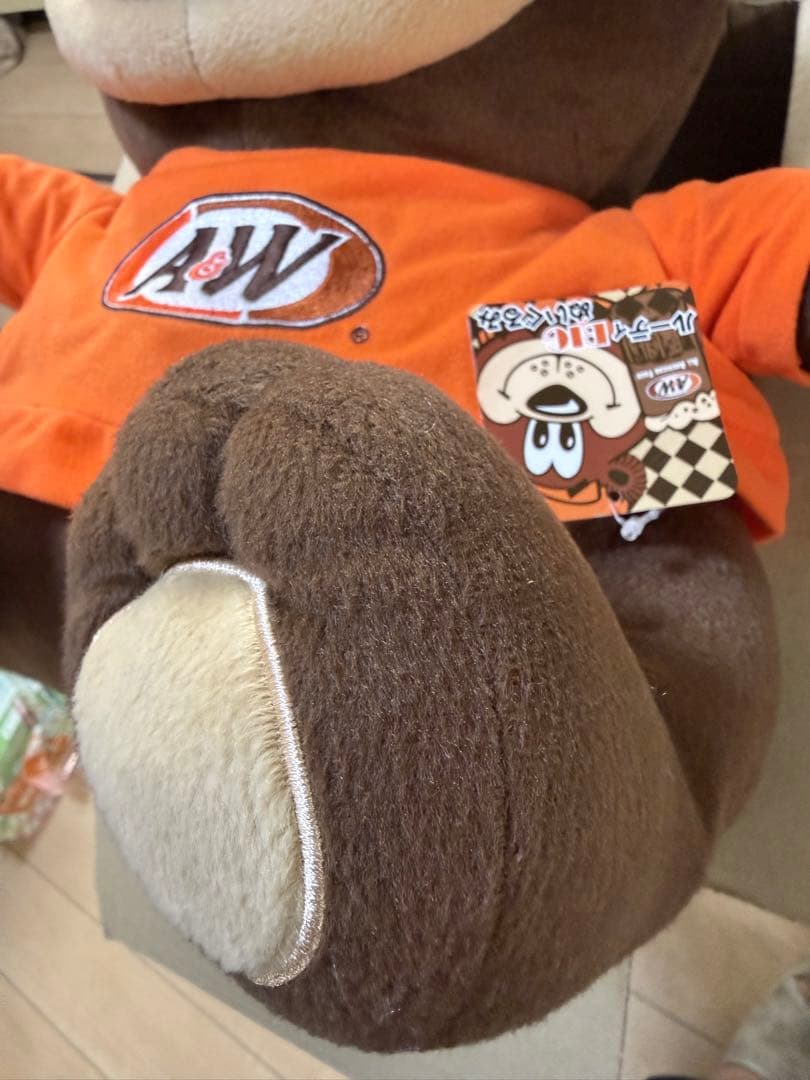 A&Wのマスコットぬいぐるみ 40cm 大きめサイズ タグ付け