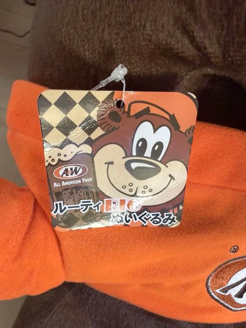 A&Wのマスコットぬいぐるみ 40cm 大きめサイズ タグ付け