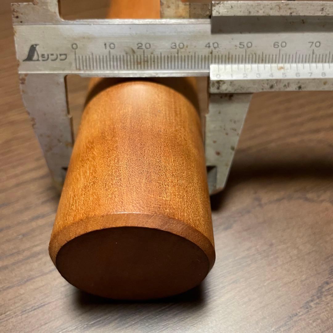 銘木 めん棒 (約)76.5cm(φ42mm)木製めん棒 蕎麦打ち オーダー品
