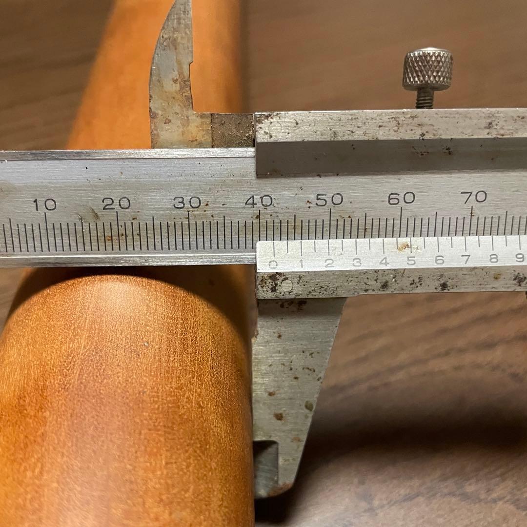 銘木 めん棒 (約)76.5cm(φ42mm)木製めん棒 蕎麦打ち オーダー品