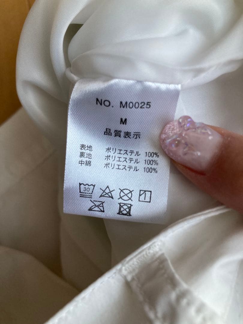 新品未使用 モナデルソル 中綿キルティングショートパンツ 白 M