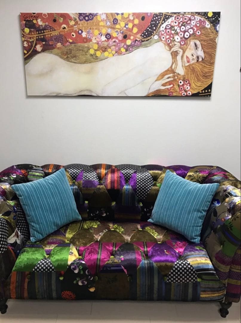 IKEA 水蛇　アートパネル　gustav klimt グスタフ　クリムト　廃盤