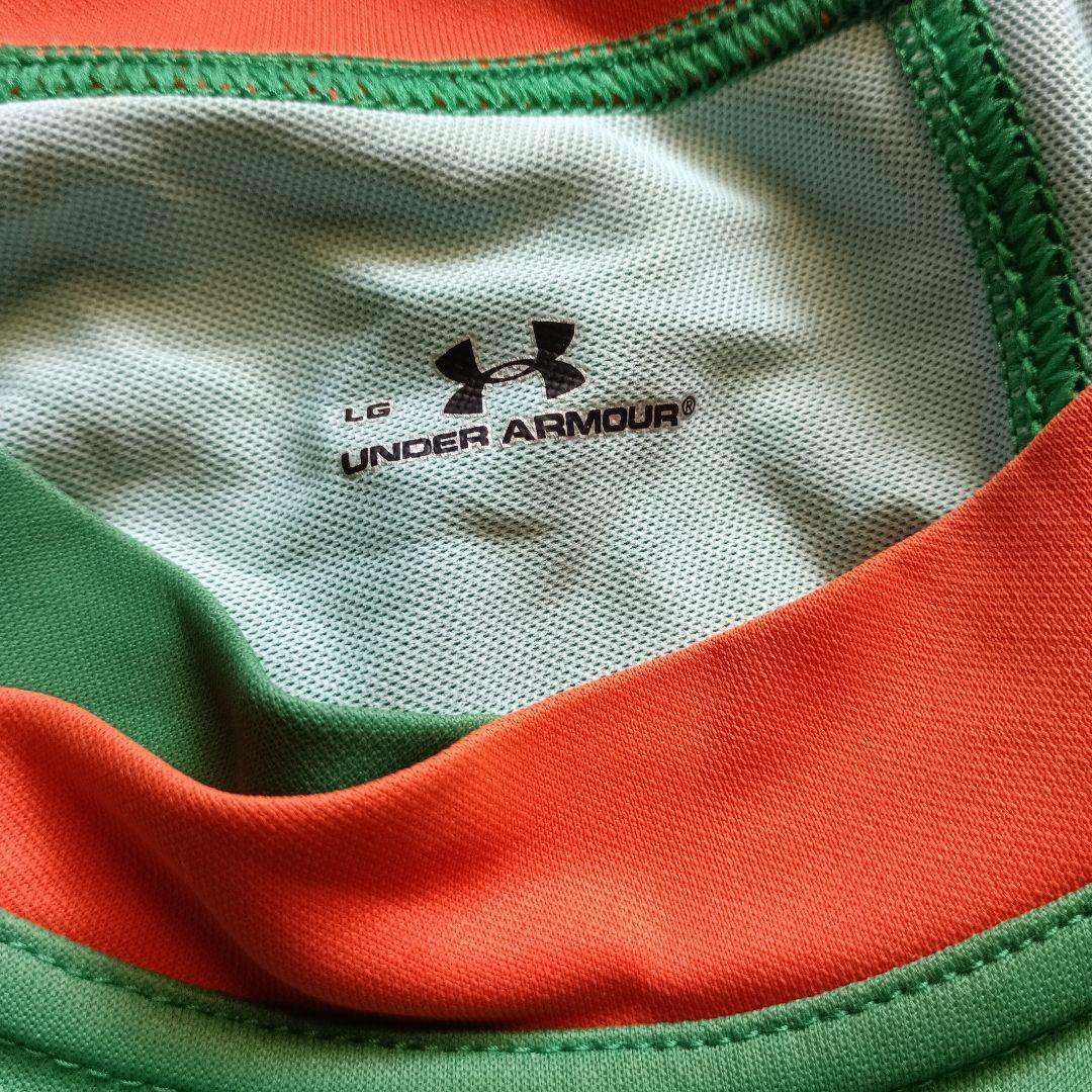 上武大学　サッカー部　Under Armour 緑色 サッカーウェアセット LG
