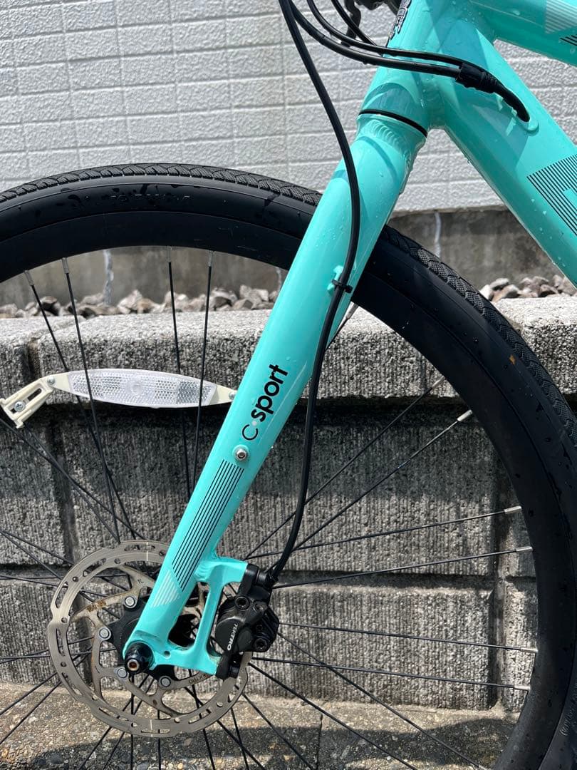 【szero】Bianchi C-Sport 2 クロスバイク チェレステ