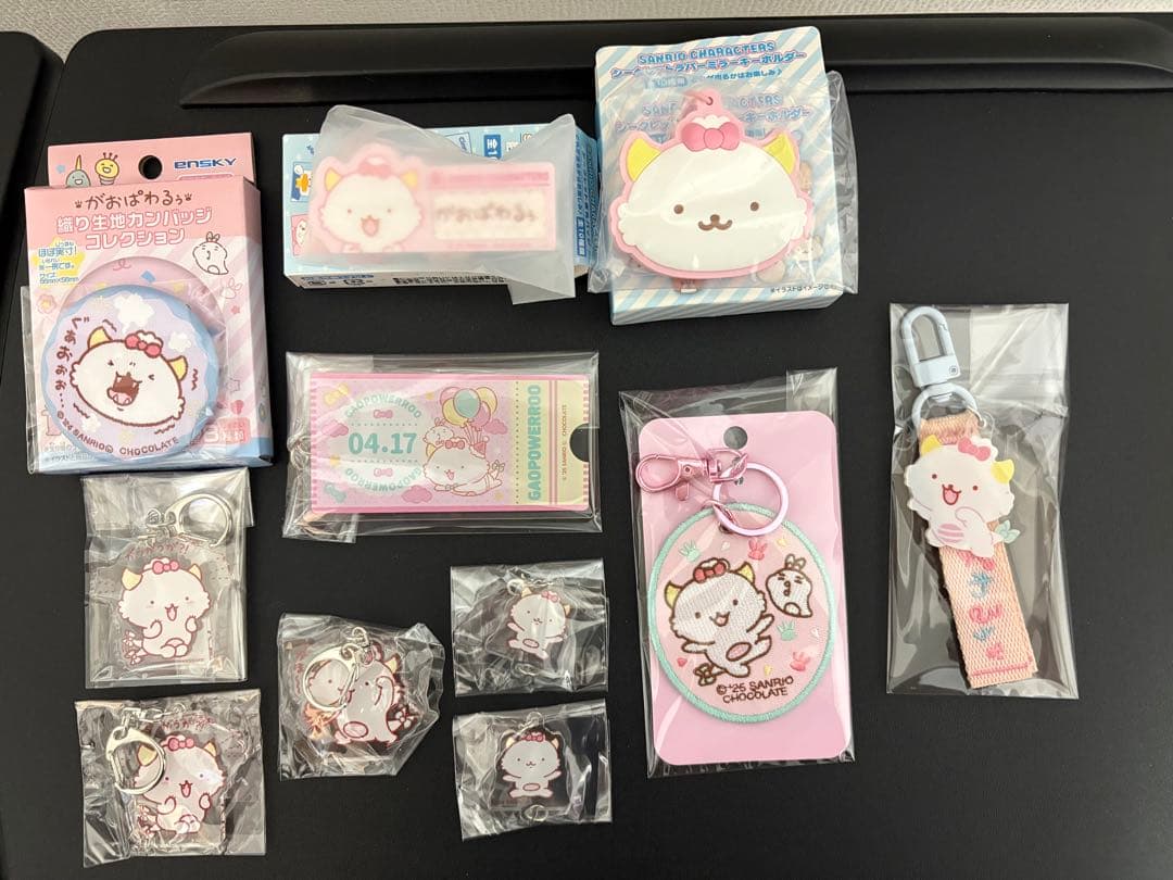 サンリオ がおぱわるぅ ぬいぐるみ マスコット シール グッズセット キャラ大