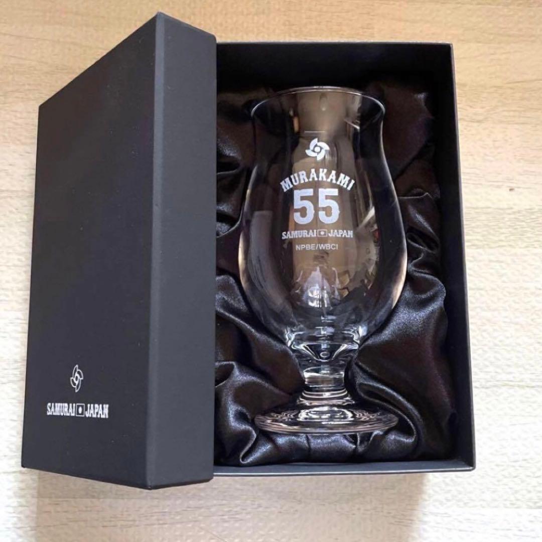 《新品未使用》WBC 2023 ビアグラス　　　村上宗隆 55