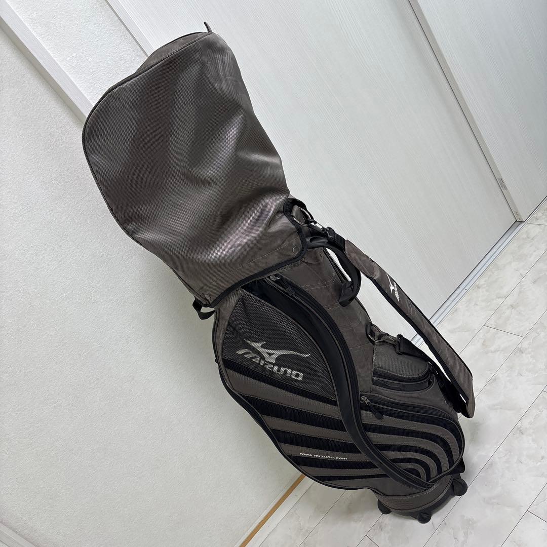 Mizuno キャディバッグ ブラック ストライプ