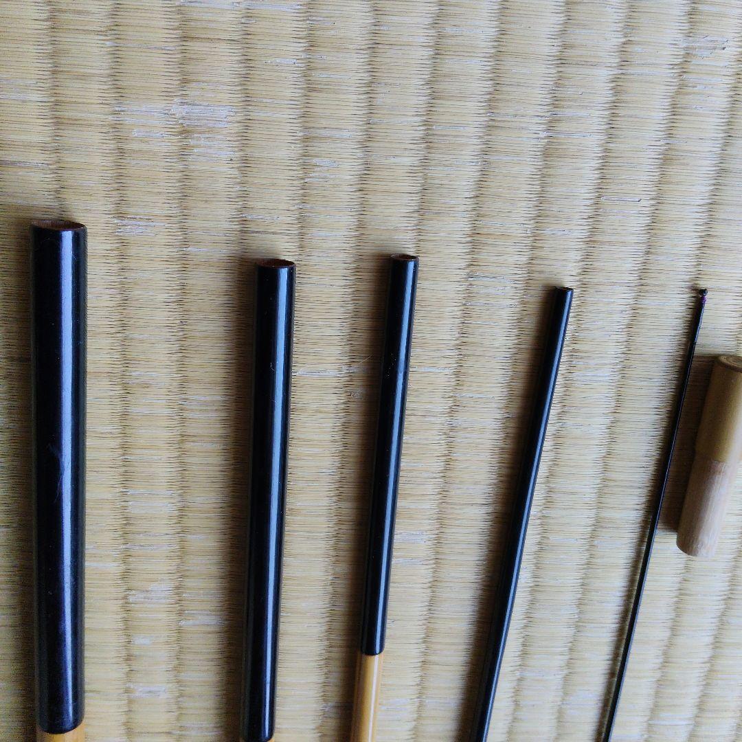 ヘラブナ竿 竹製 黒色
