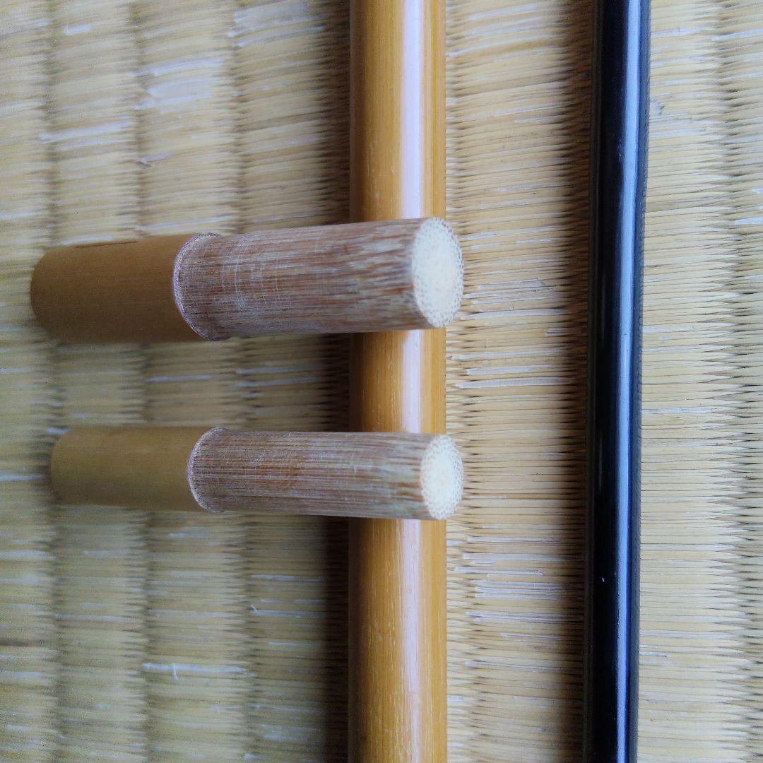 ヘラブナ竿 竹製 黒色