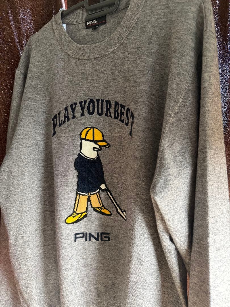 PING PLAY YOUR BEST セーター L グレー