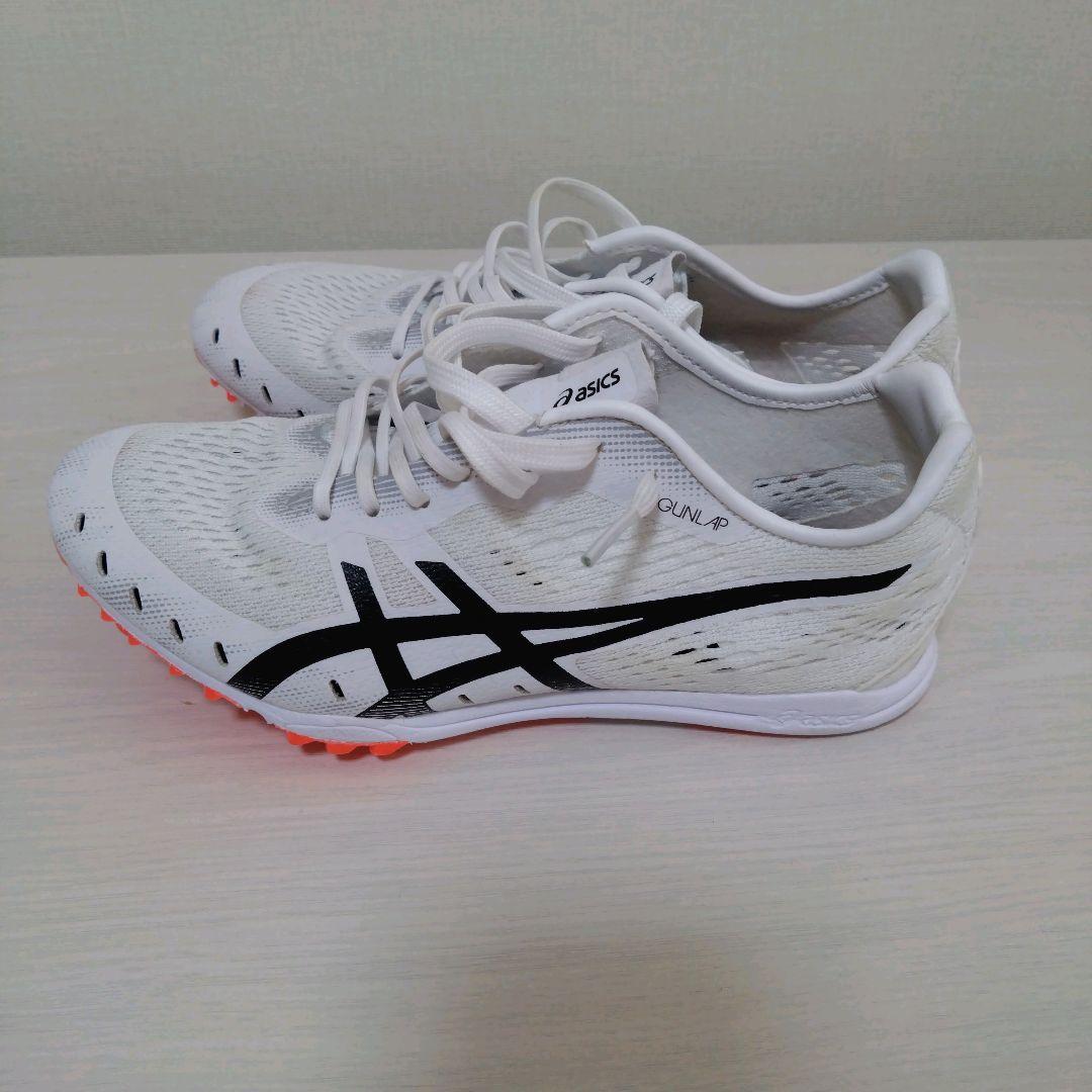 asics GUN LAP3 ホワイト/ブラック 23.0cm(5mmピン付き)
