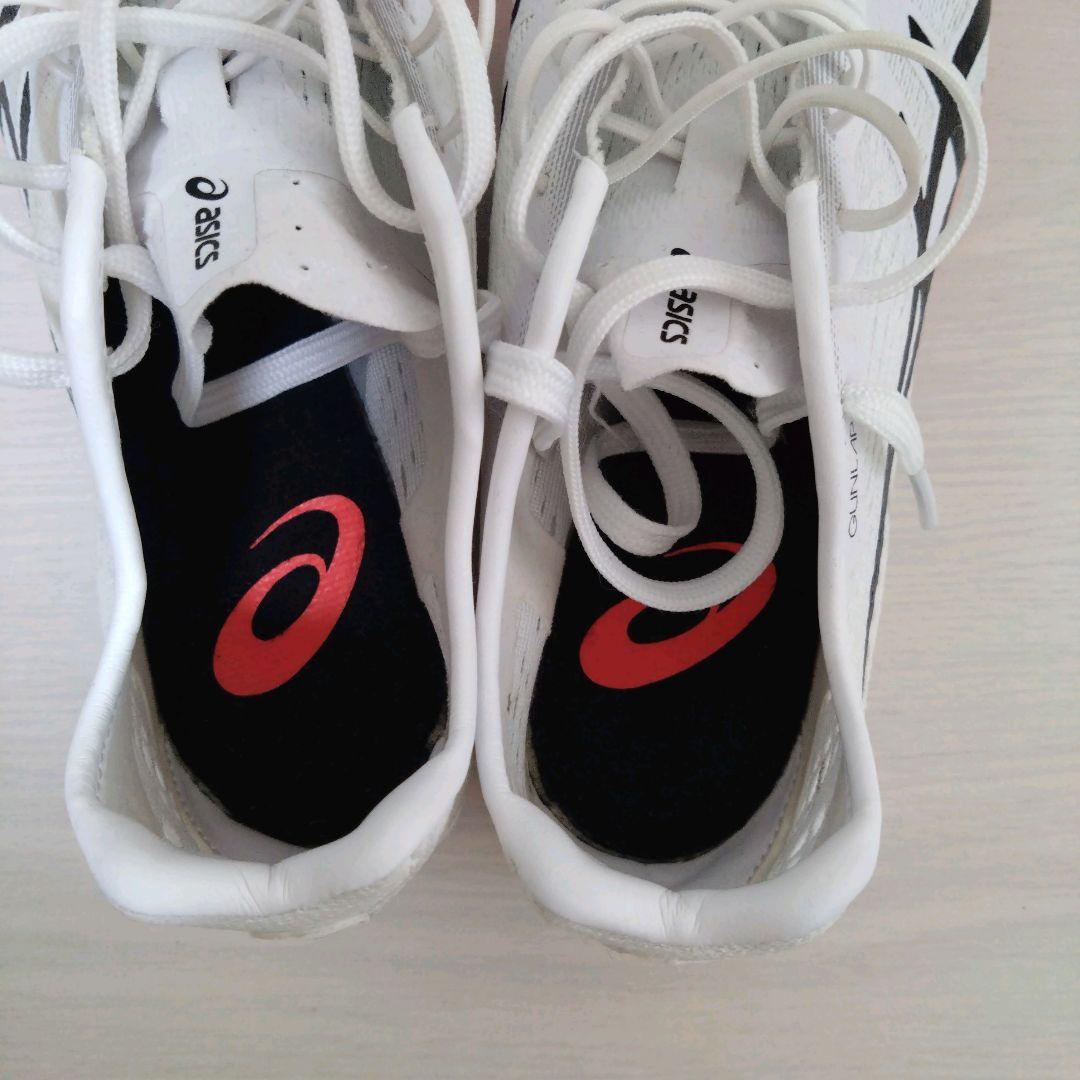 asics GUN LAP3 ホワイト/ブラック 23.0cm(5mmピン付き)