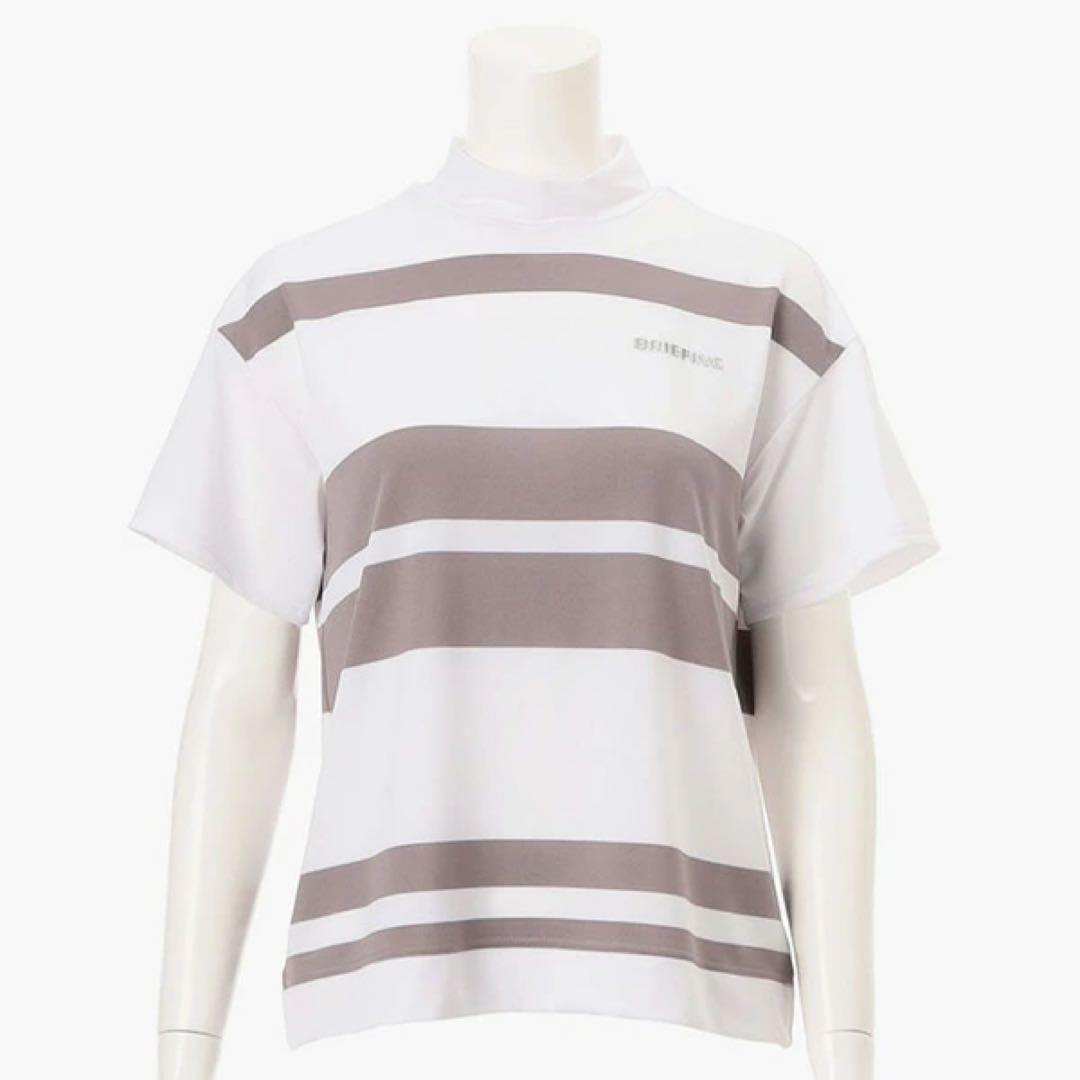 新品　BRIEFING WS PANEL STRIPE HIGHNECK RF