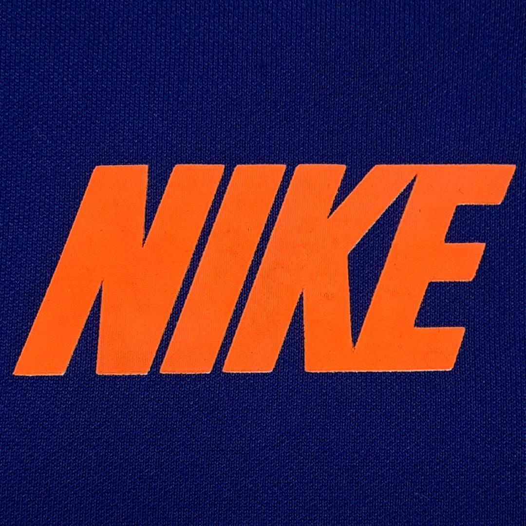 美品◎NIKE ナイキ トレーニングウェアセットアップ ハーフジップ ネイビー