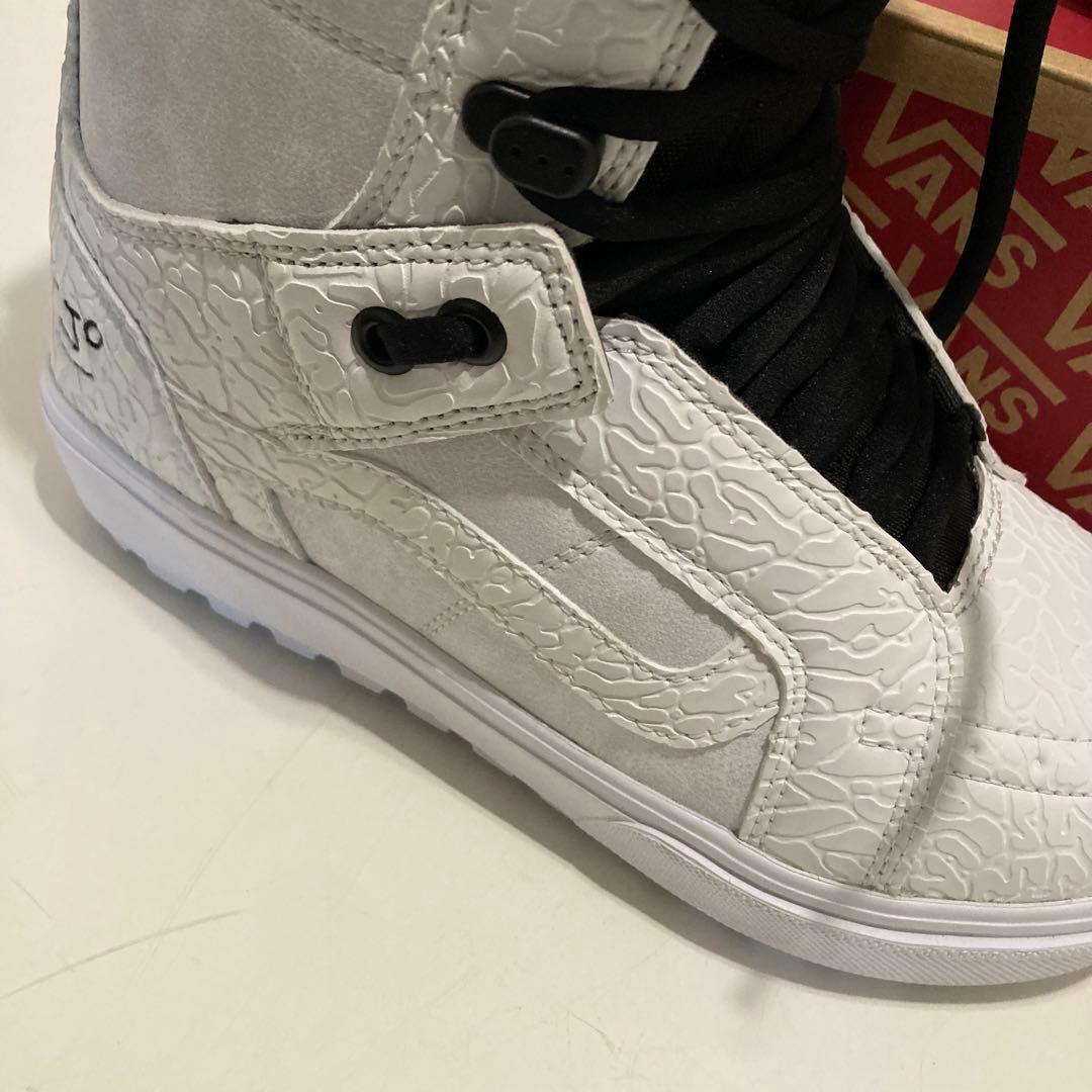 新品 25-26 バンズ ブーツ ハイスタンダード 25.0 ホワイト VANS