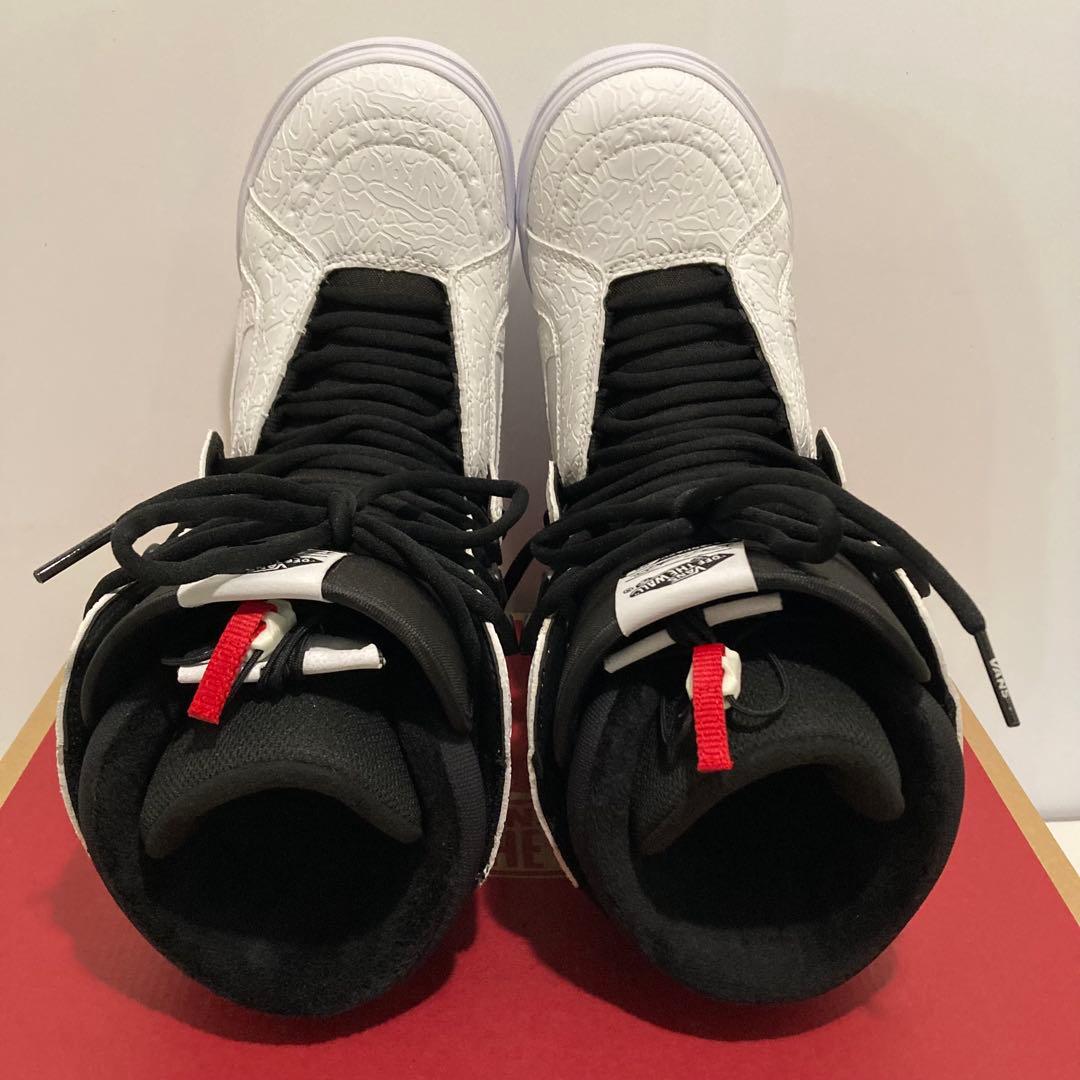 新品 25-26 バンズ ブーツ ハイスタンダード 25.0 ホワイト VANS