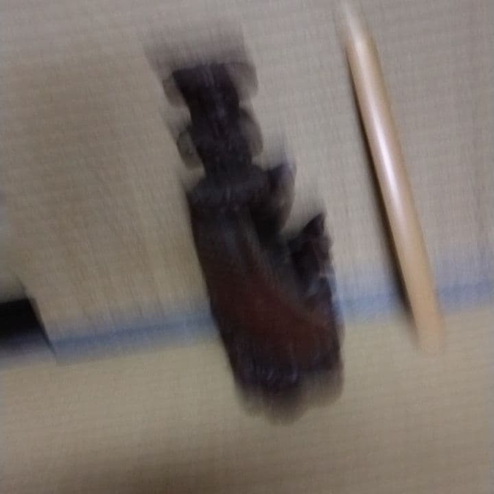 木製の置き物です。鯉の登りが彫り込まれています。ご先祖さまが旅をした時の