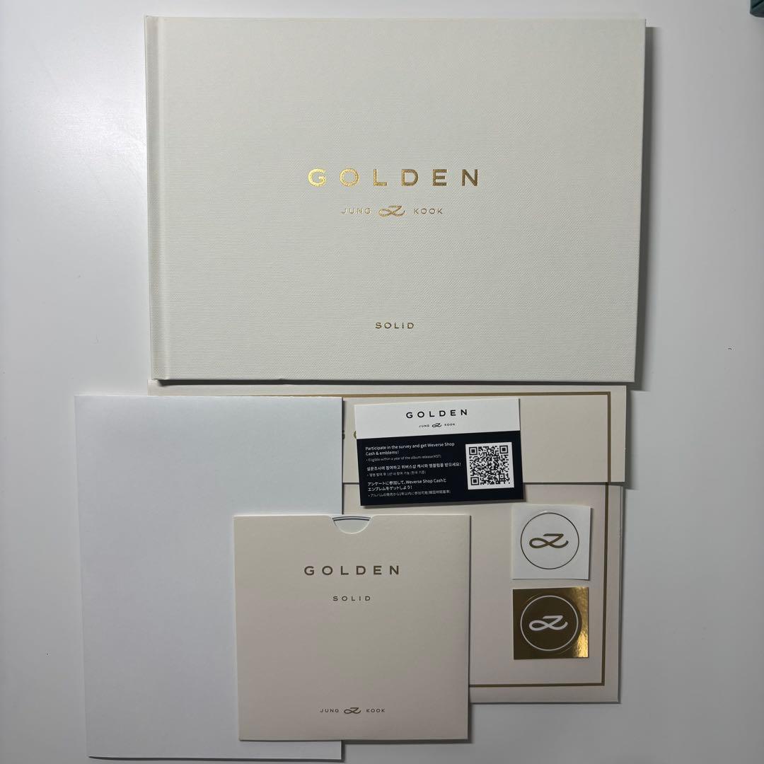 BTS JUNGKOOK GOLDEN 3形態セット おまけ付き