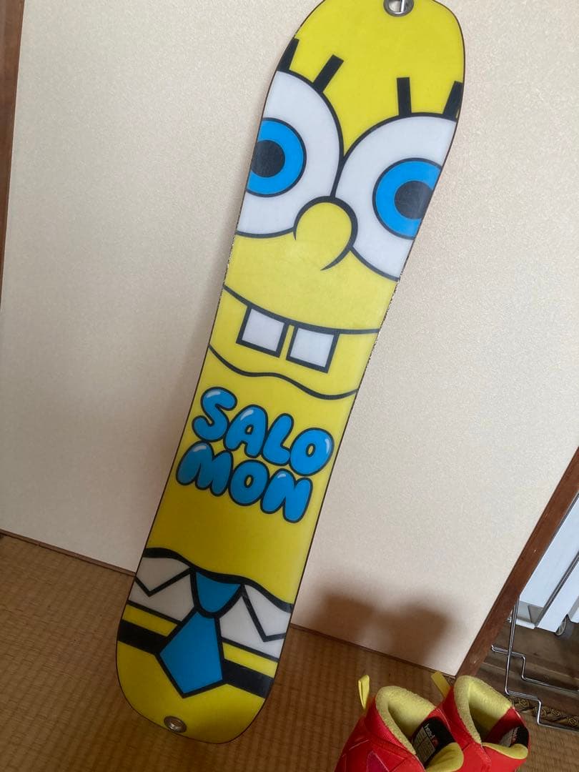 スノーボード4点　100cm サロモン　ブーツ17-18cm REDヘルメット