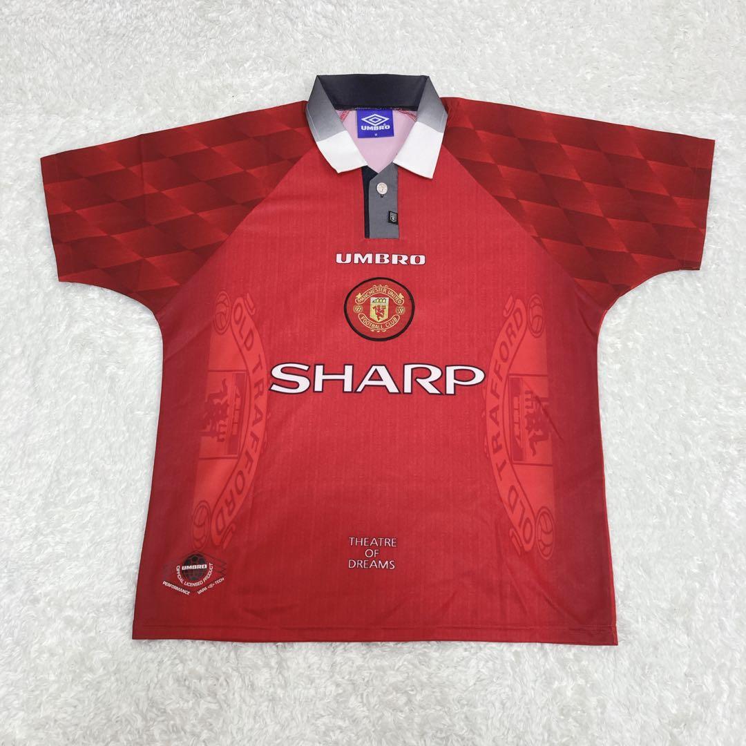 美品 マンチェスターユナイテッド 96/98 Mサイズ アンブロ 総柄 ホーム