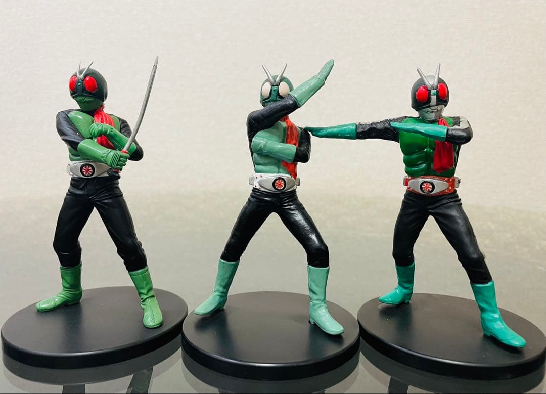 仮面ライダー フィギュア 台座付き昭和ライダー15体セット【希少】