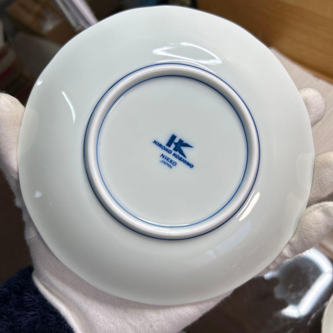 ニッコー　コシノヒロコ　藍がさね　皿５枚と小鉢５客　未使用品