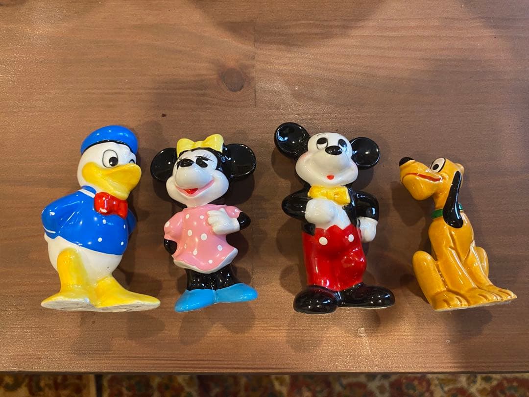 ディズニーフィギュア4点セット/陶器製フィギュア/disney