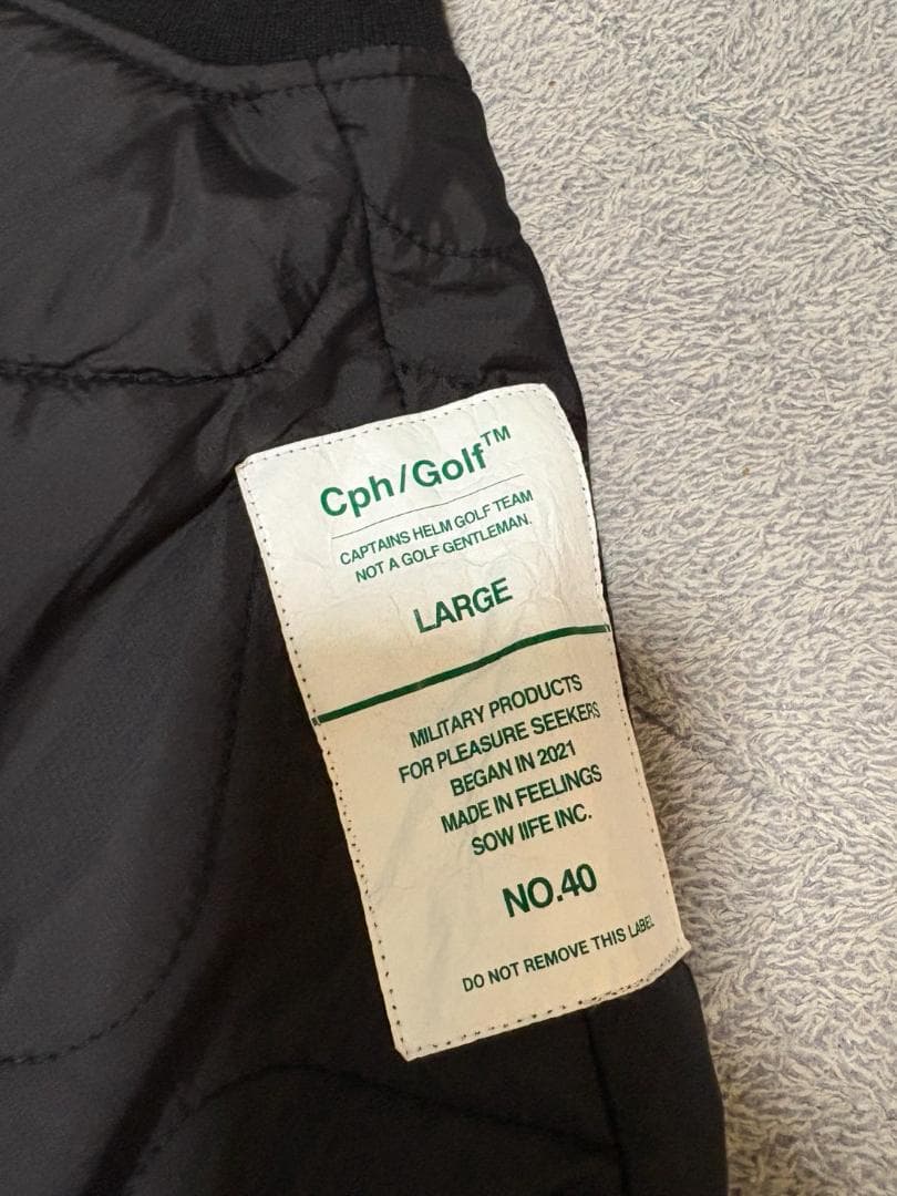 Captains Helm Golf 防寒中綿 セットアップ　ブラック　L