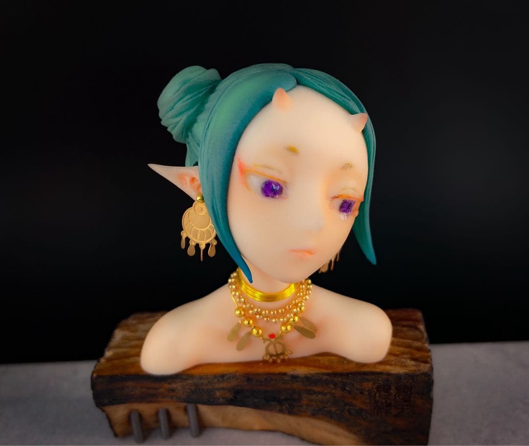 完成品　植物少女園　鬼子母神　ハリティー　フィギュア　ガレージキット　ワンフェス