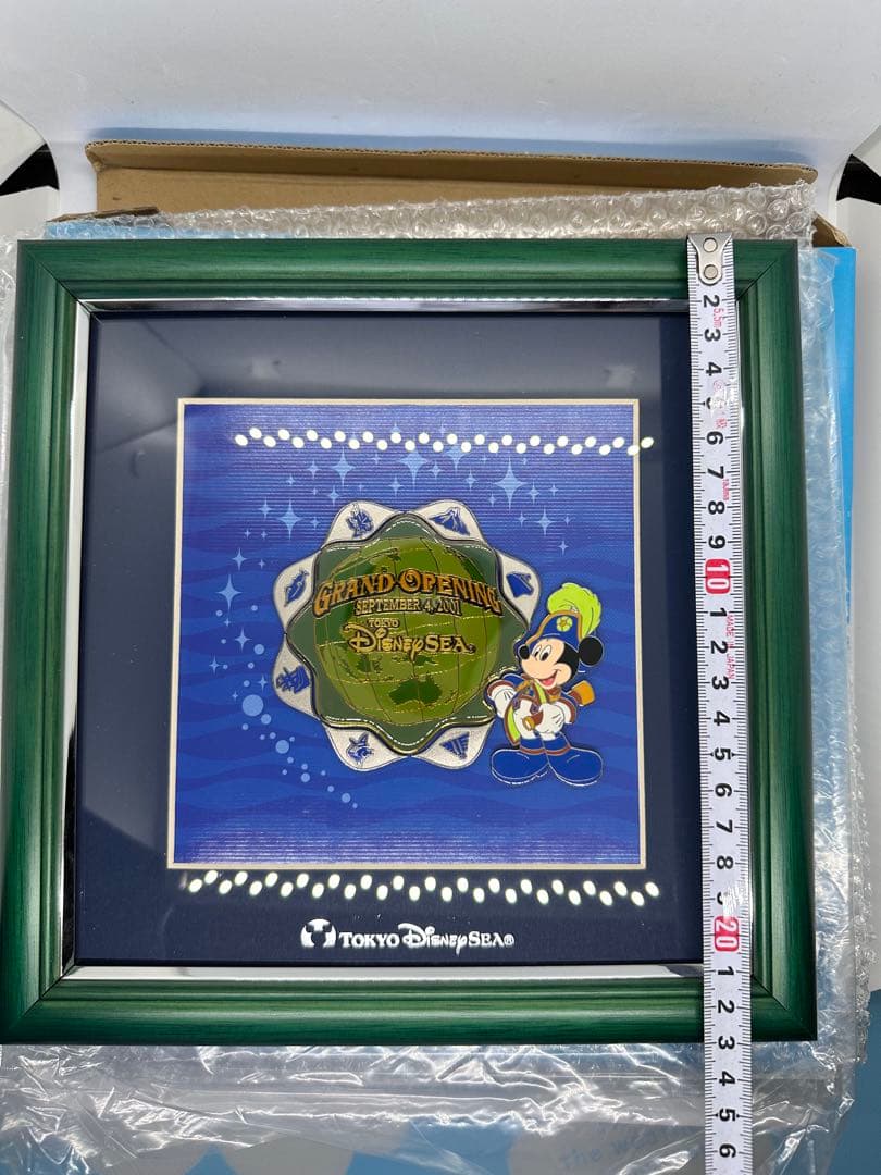《限定》TDS 東京ディズニーシー 2001グランドオープン記念ピンバッジ 額装