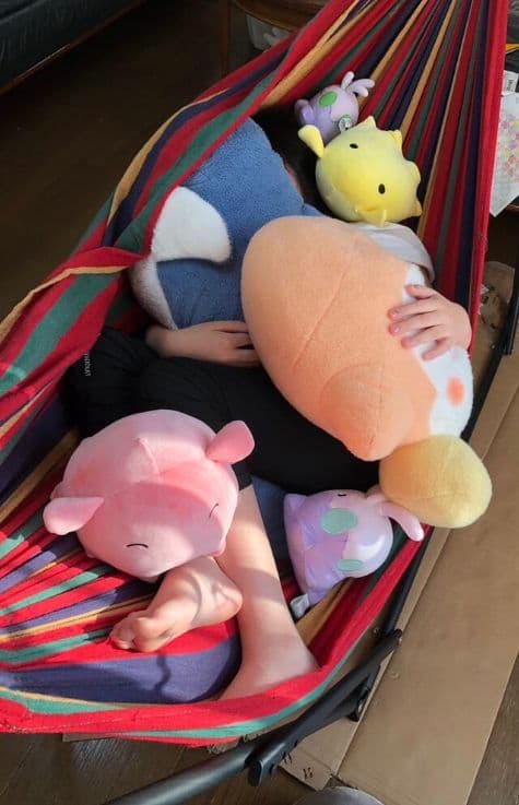 ストライプハンモック スタンド付き