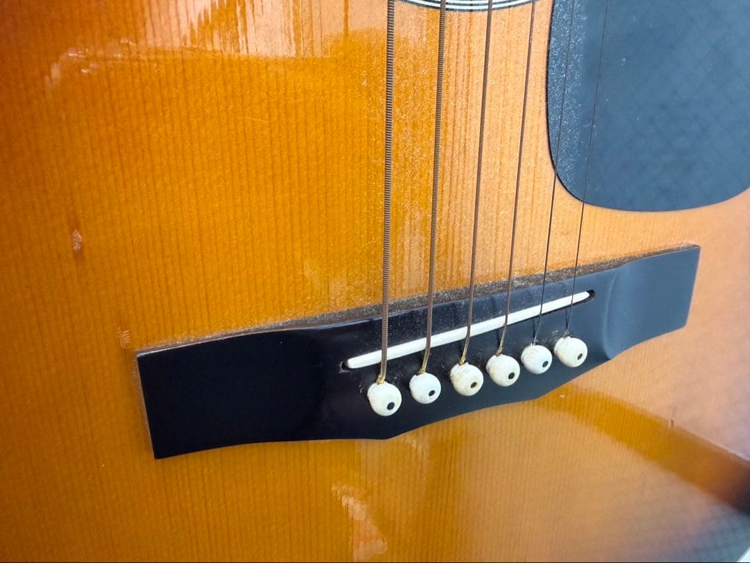 【中古品】Morris モーリス 国産フォークギター ソフトケース付き