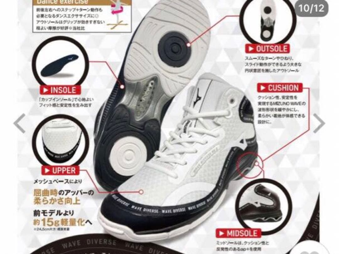 ミズノウェーブダイバーズL DE2