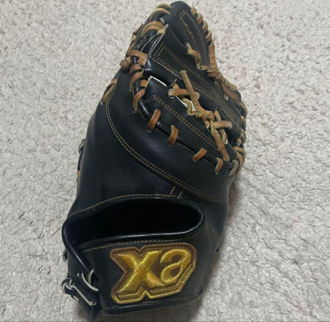 ザナックス 硬式ファーストミット 黒 右投げ　大人用