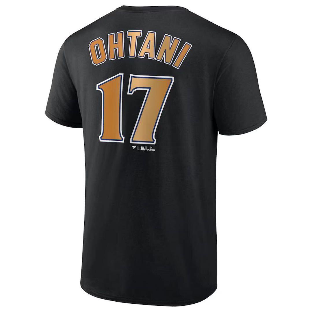 新品L【100%正規品】Fanatics大谷翔平WS2024ドジャース金シャツ