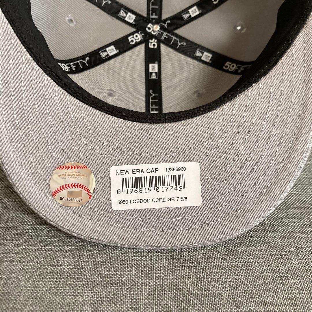 【海外限定】758 ニューエラ ロサンゼルスドジャース 59FIFTY グレー