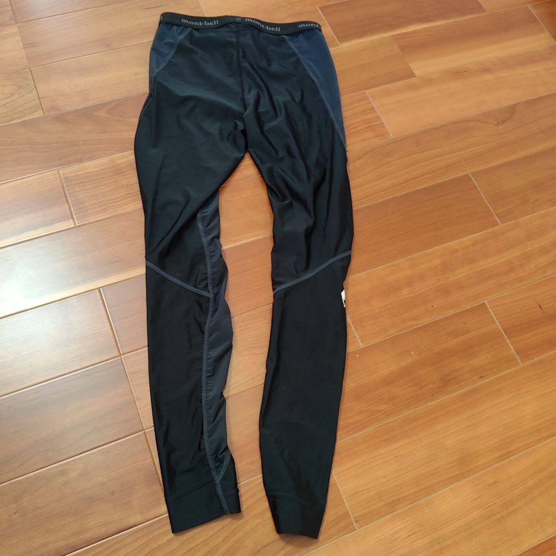 値下げ！mont-bell ブラック タイツ　超美品　マラソン　ジョギング