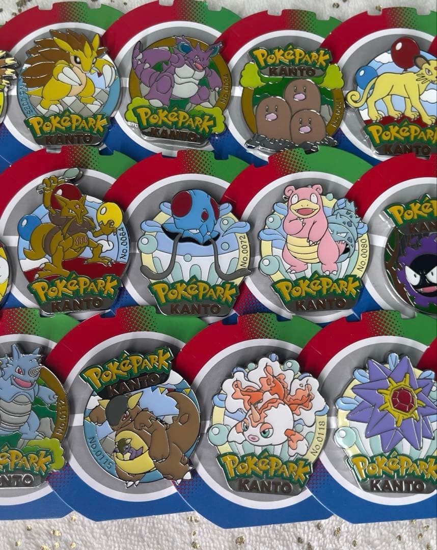 ポケパークカントー】ポケモンピンズセット　全19種