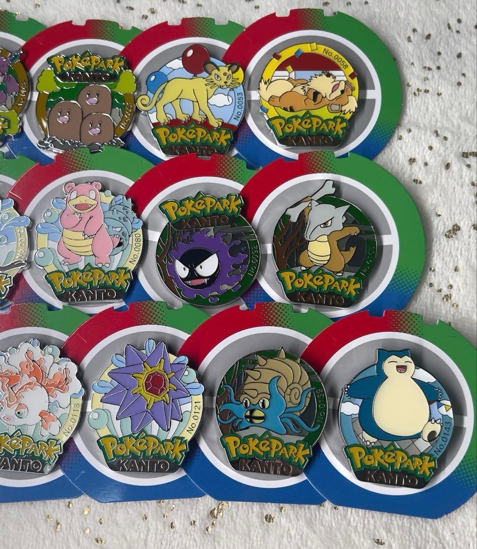 ポケパークカントー】ポケモンピンズセット　全19種