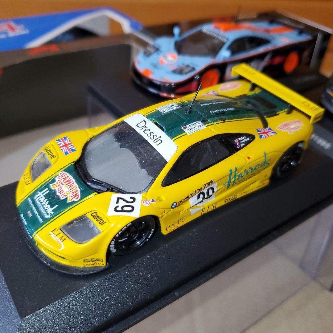 マクラーレン F1 GTR レースカー、3台Set、ミニチャンプス 1/43