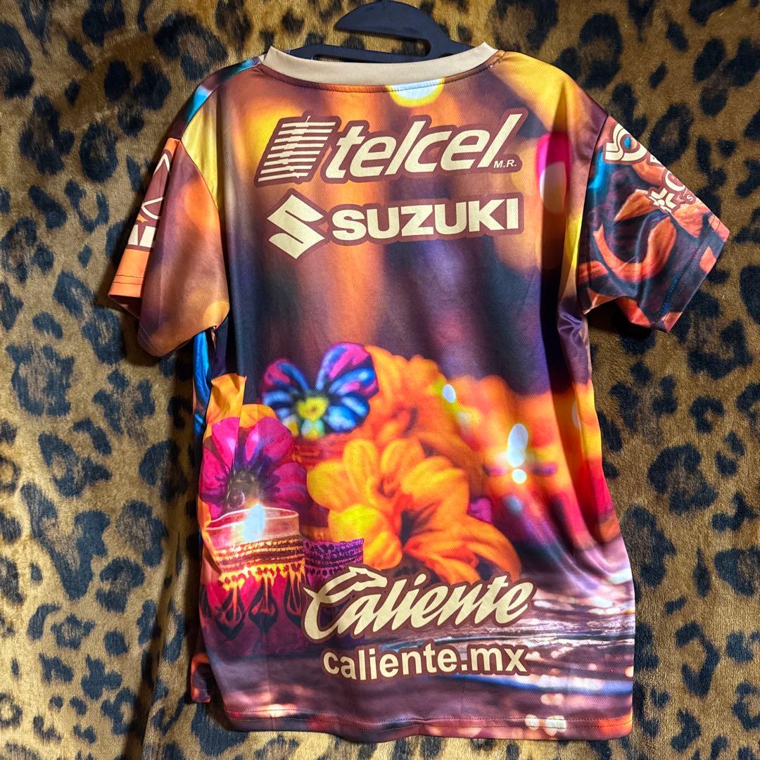 DHL Mifel カラフル骸骨シャツ　メキシコ　サッカー　シャツ