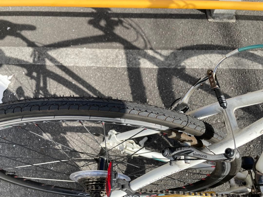 Bianchi クロスバイク ホワイト　引き取り希望