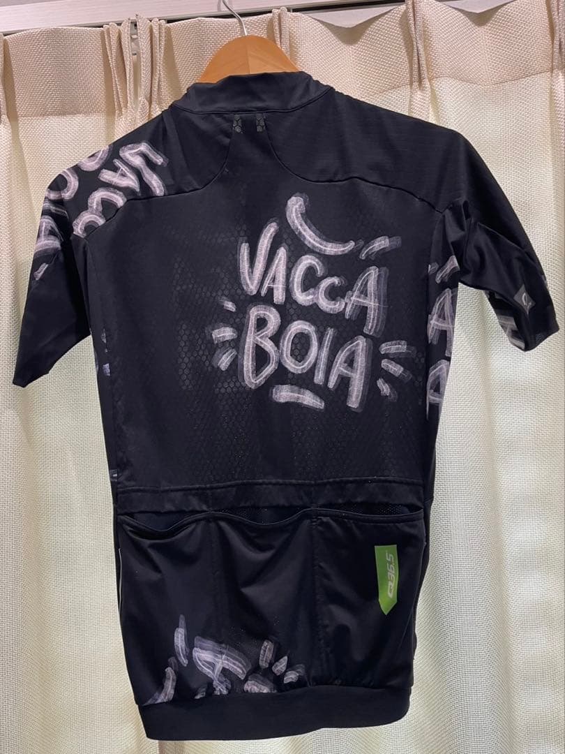 Q36.5 サイクリングジャージ M 黒 VACCA BOIA