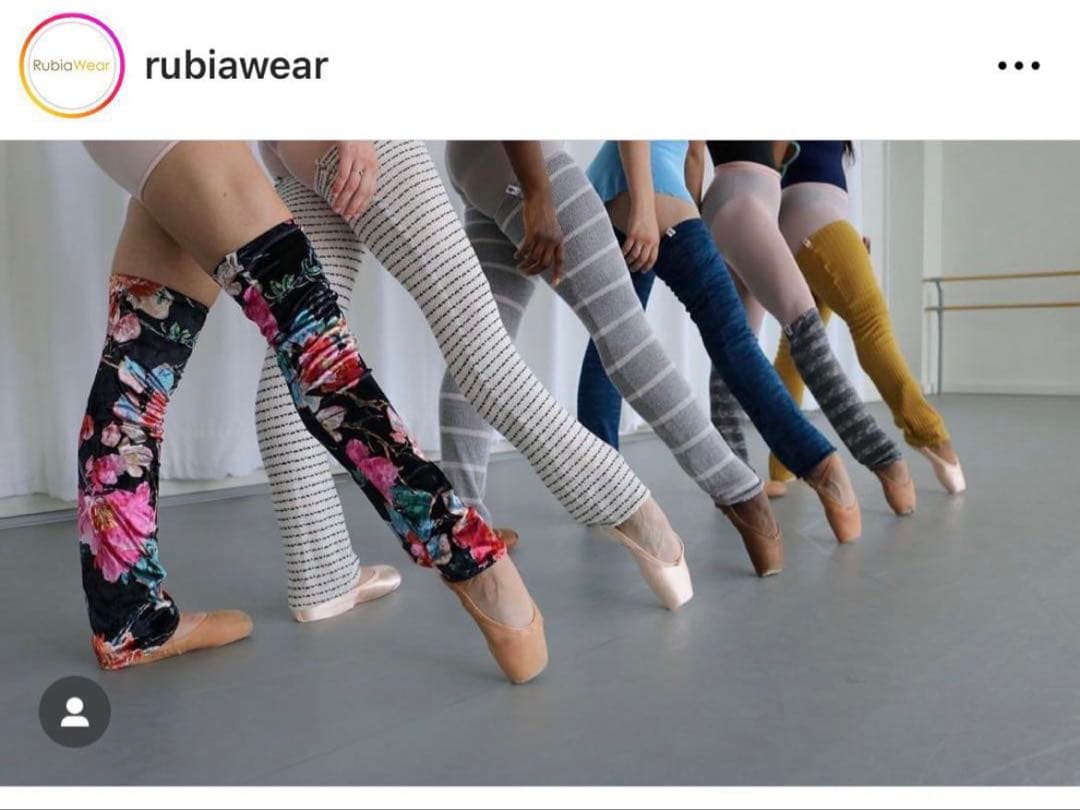 【美品】〓バレエ〓 Rubiawear ルビアウェア フルレッグウォーマー水色