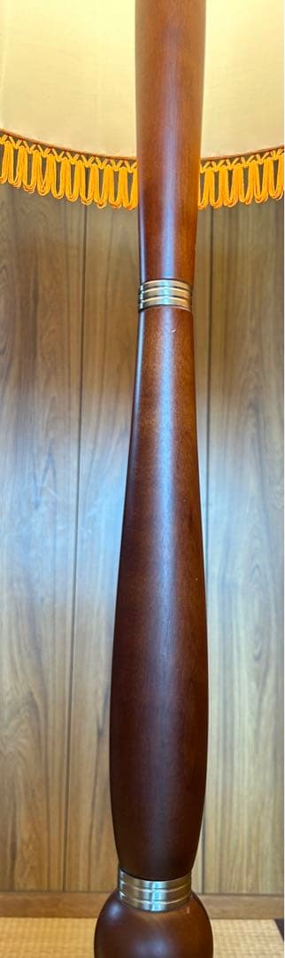 ナショナル　クラシック ブラウン 木製 フロアスタンド　昭和レトロ