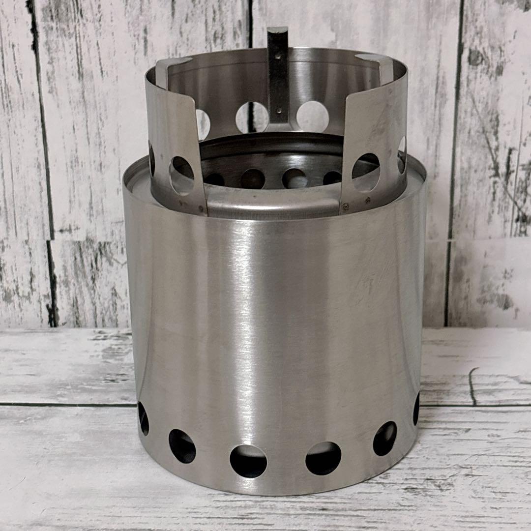 美品 solo stove 焚き火台 ソロストーブ ライト ステンレス製 袋付き