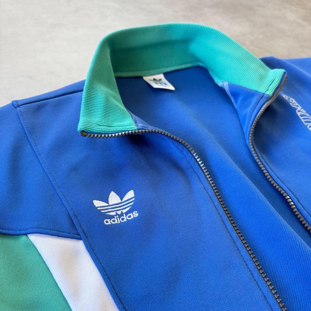 90s old adidas アディダス トラックジャケット ブルーXS相当