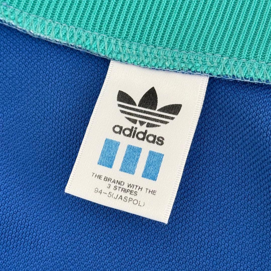 90s old adidas アディダス トラックジャケット ブルーXS相当