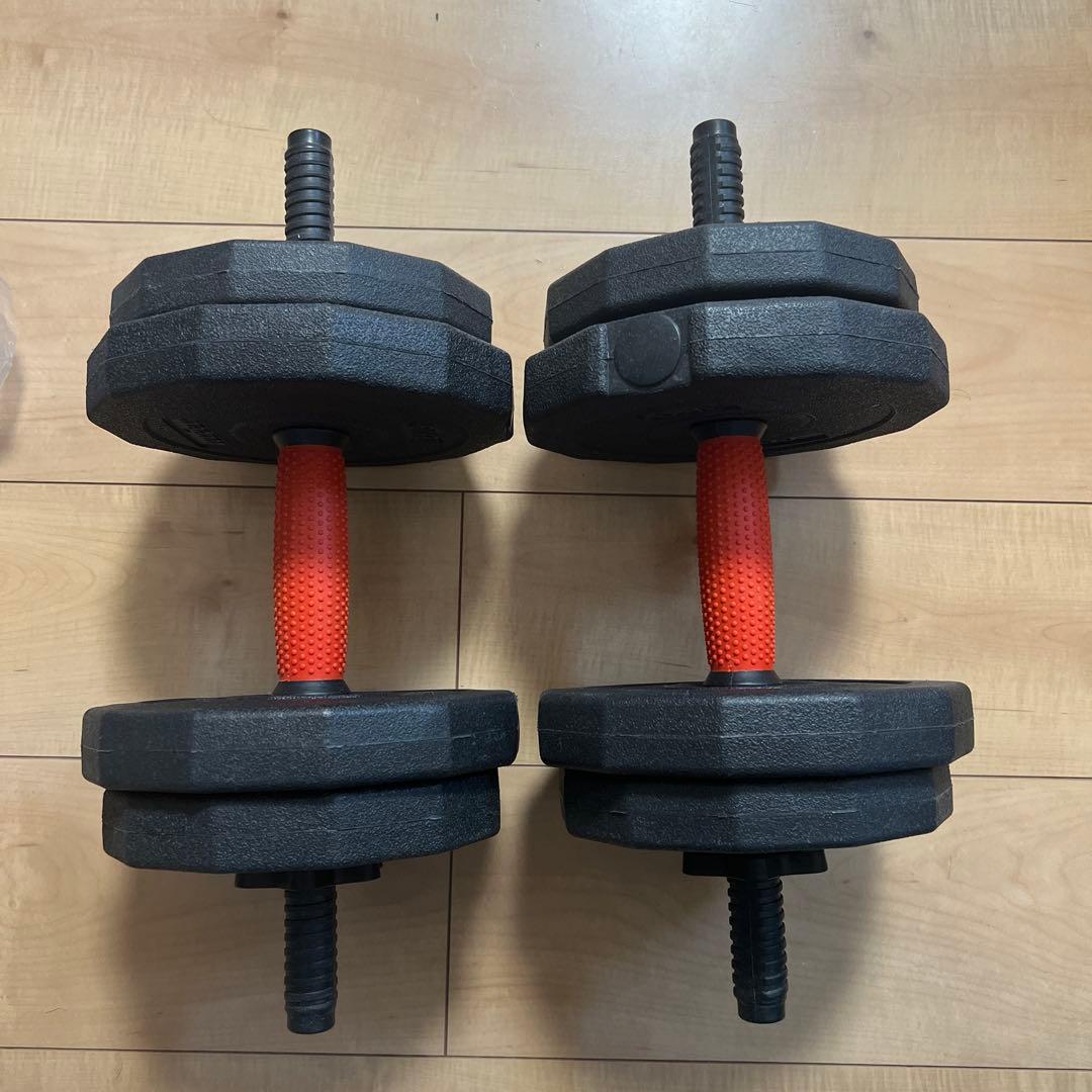 可変式ダンベル(2kg×4枚、1.5kg×4枚、1.25kg×4枚)