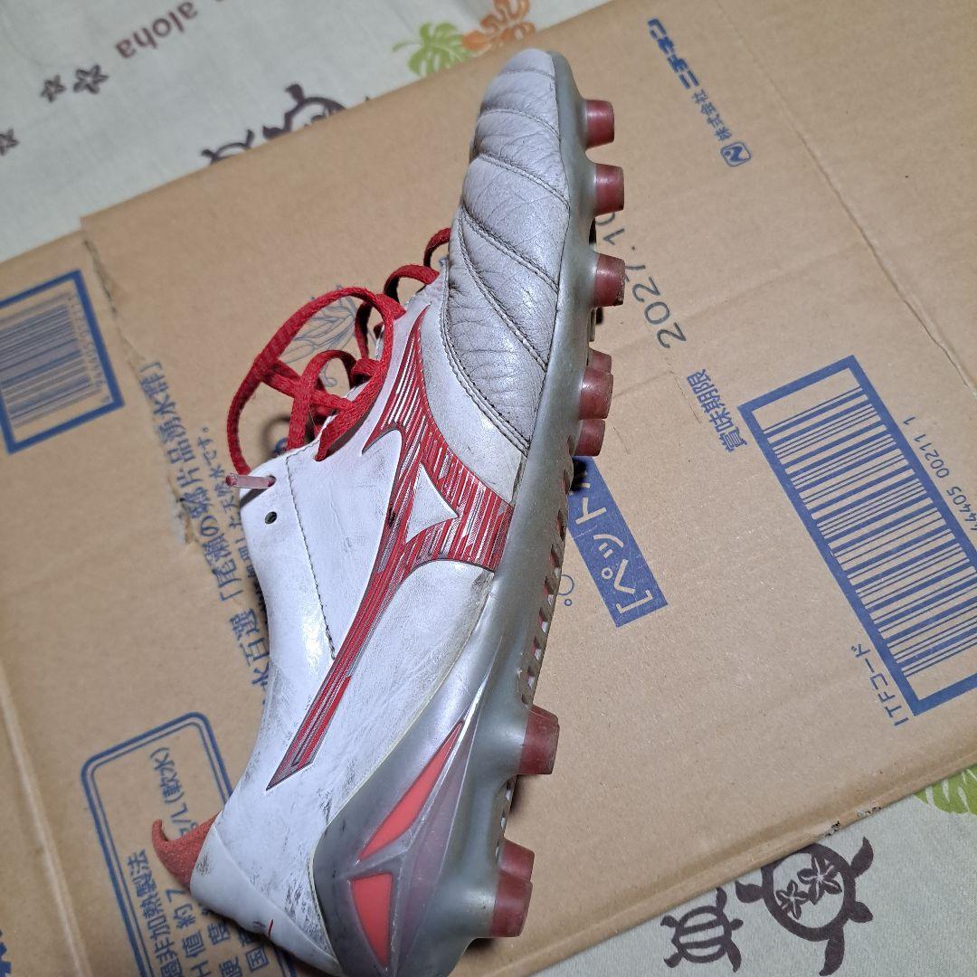 Mizuno サッカーシューズ ホワイト/レッド